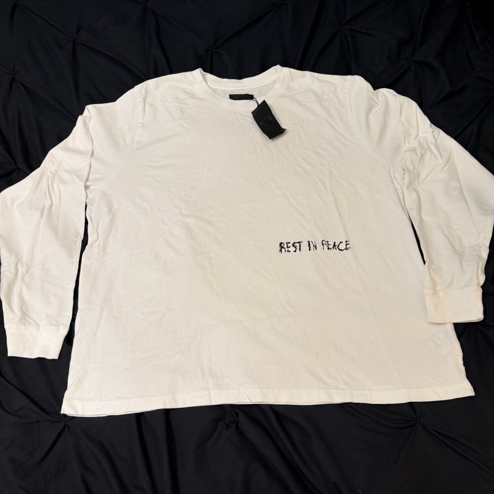 RtA White Long Sleeve Tee with Graphic